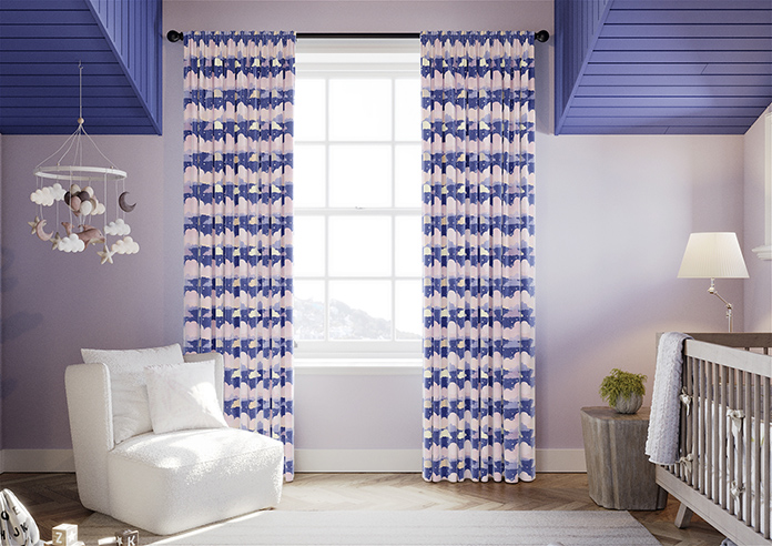 Cloudy Cosmos, Purple Twilight - Made to Measure Curtains - Image 3